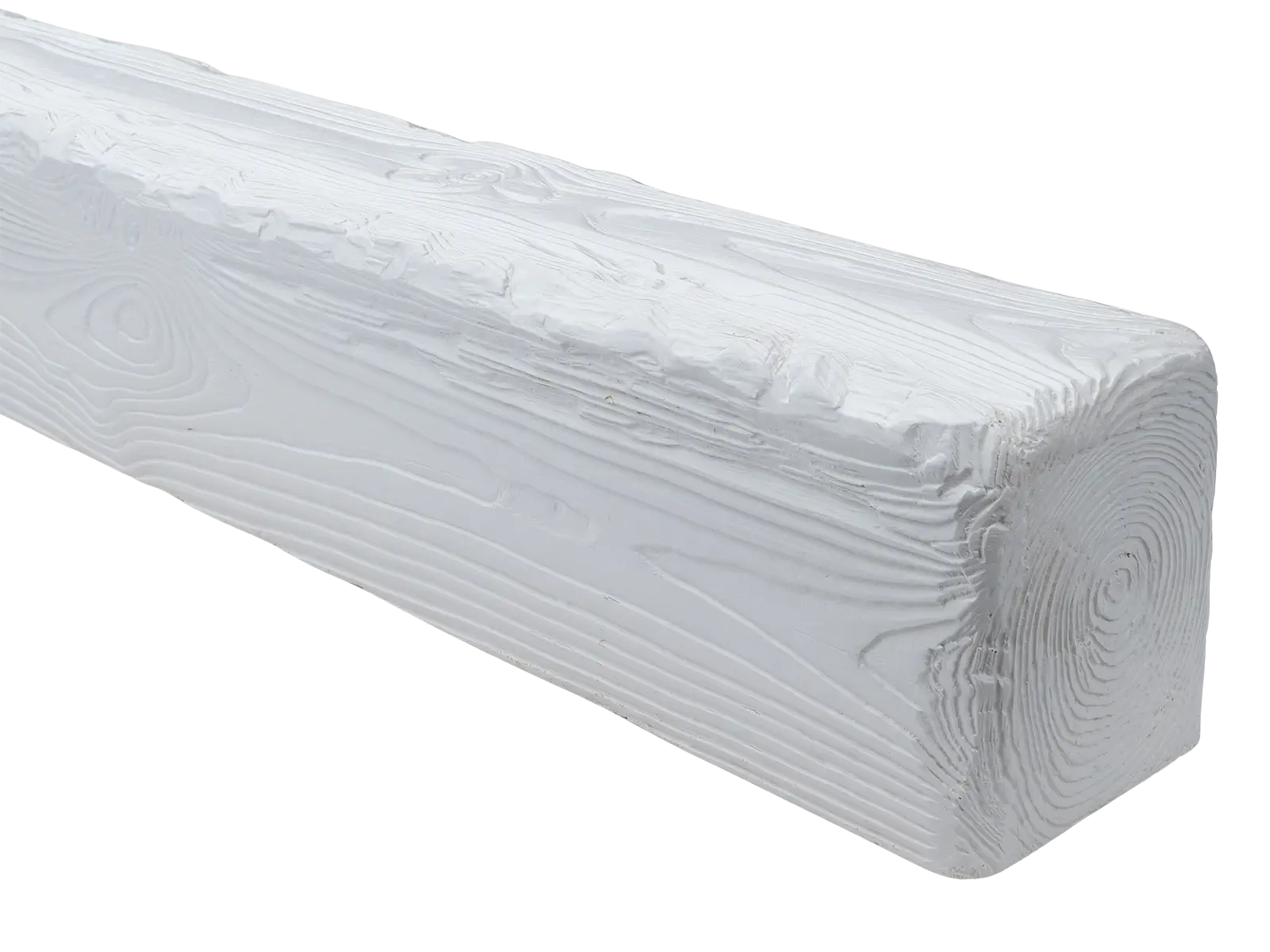 Grinzi decorative din poliuretan - Grindă decorativă rustică,nuanța alba, 19cmx17cm - EQ004