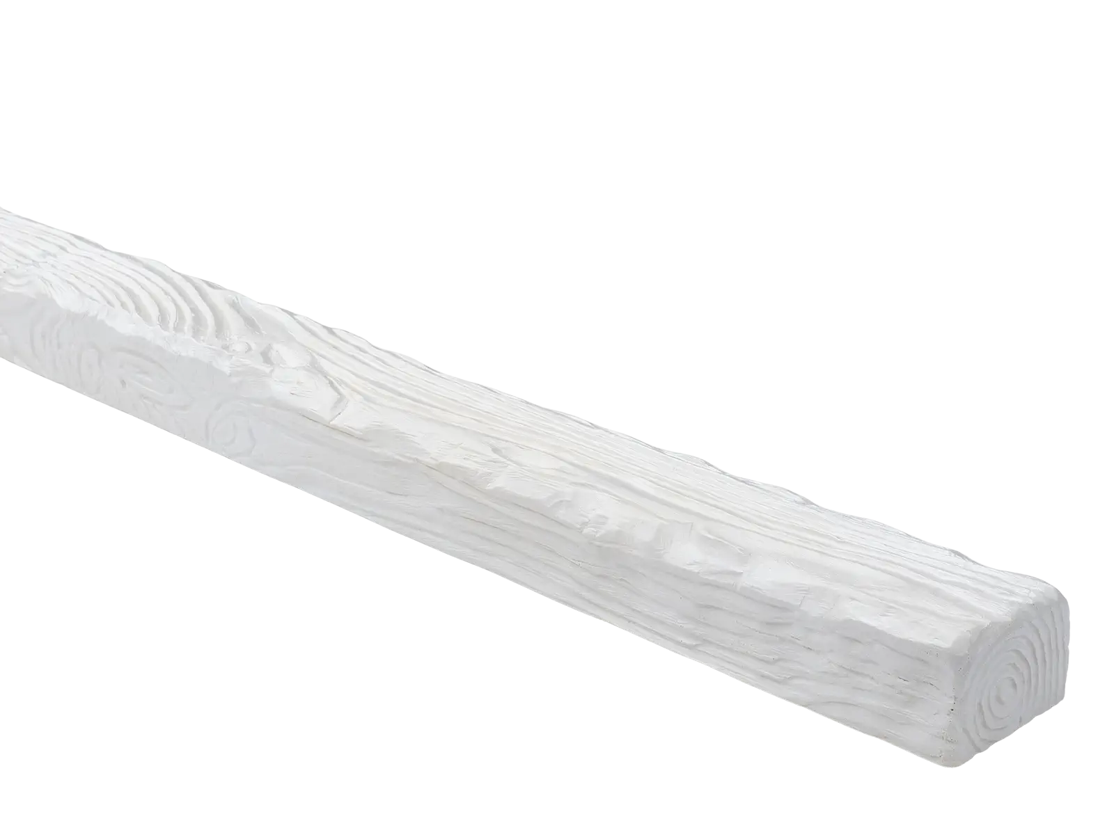 Grinzi decorative din poliuretan - Grindă decorativă rustică, nuanța alba, 6cmx9cm - EQ007