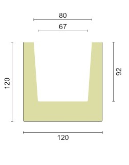 Grindă decorativă rustică EQ 006 alb clasic 12cmх12cm [2]
