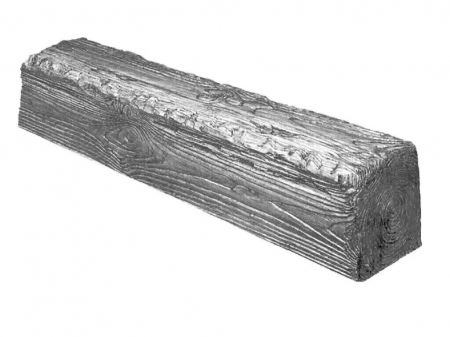 Grinzi si panouri - Grindă decorativă rustică EQ 007 gri clasic 6cmх9cm