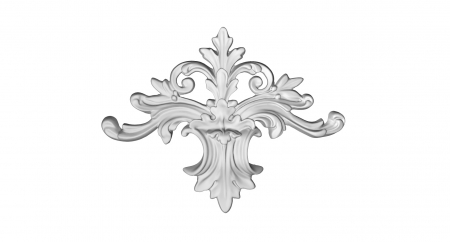 Ornamente din poliuretan - Ornament din poliuretan, Grand Decor,  A 608, 24cmx18.5cmx2.5cm