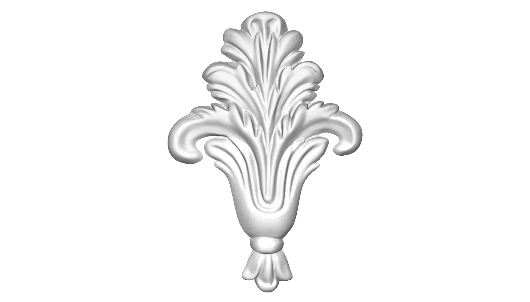 Profile decorative pentru interior – elemente decorative pentru pereți și tavane - Ornament din poliuretan, Grand Decor,  W 813, 11.5cmx7.9cmx2cm