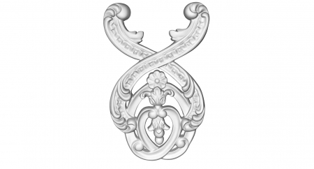 Ornamente din poliuretan - Ornament din poliuretan, Grand Decor,  W 862, 32cmx20.5cmx3cm