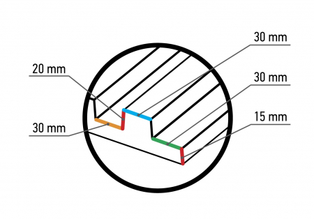 Panou W366, 24.8cm x200cm x3.5cm [2]