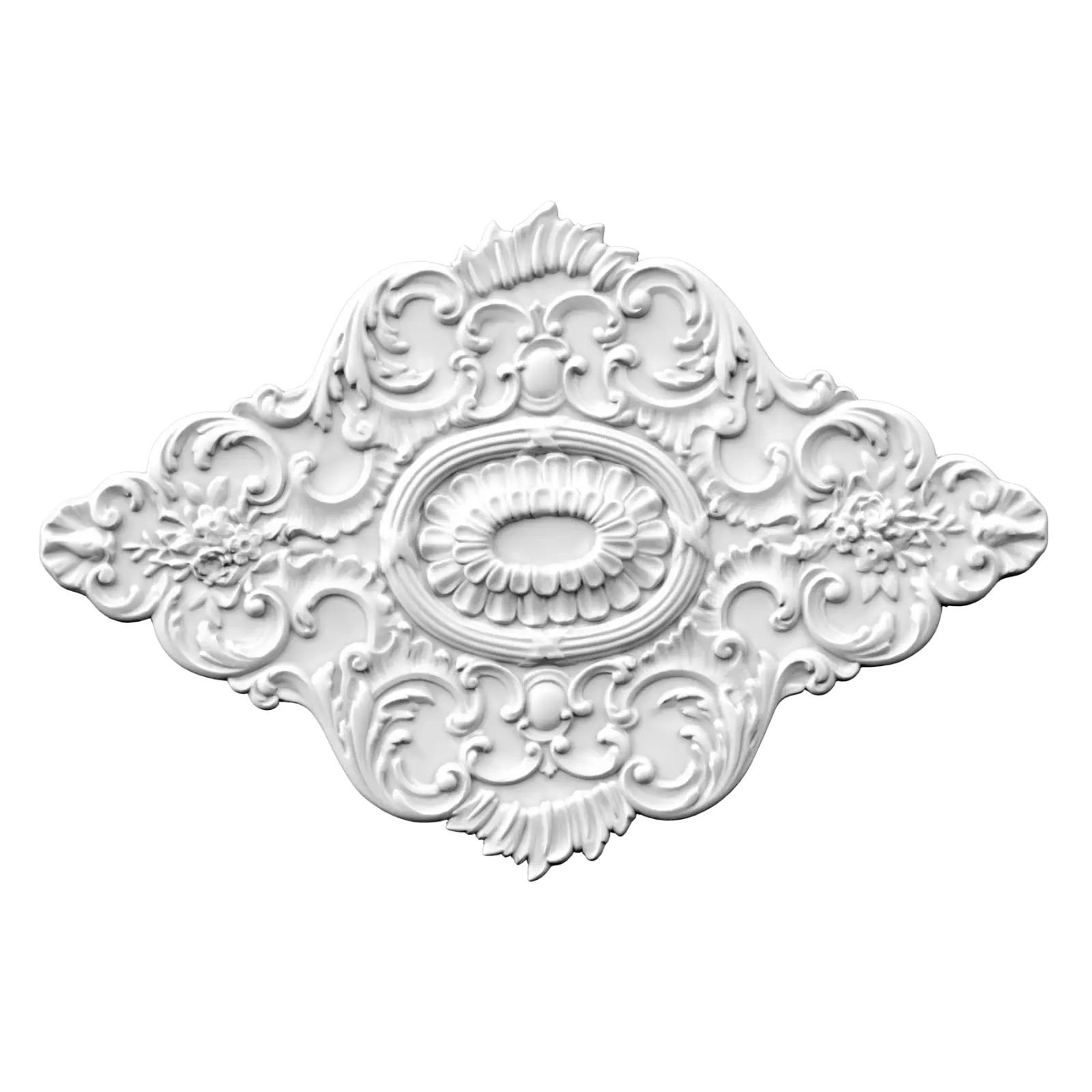 Rozete decorative - Rozeta decorativa, ovala, tavan din poliuretan, 108x73 cm- R161