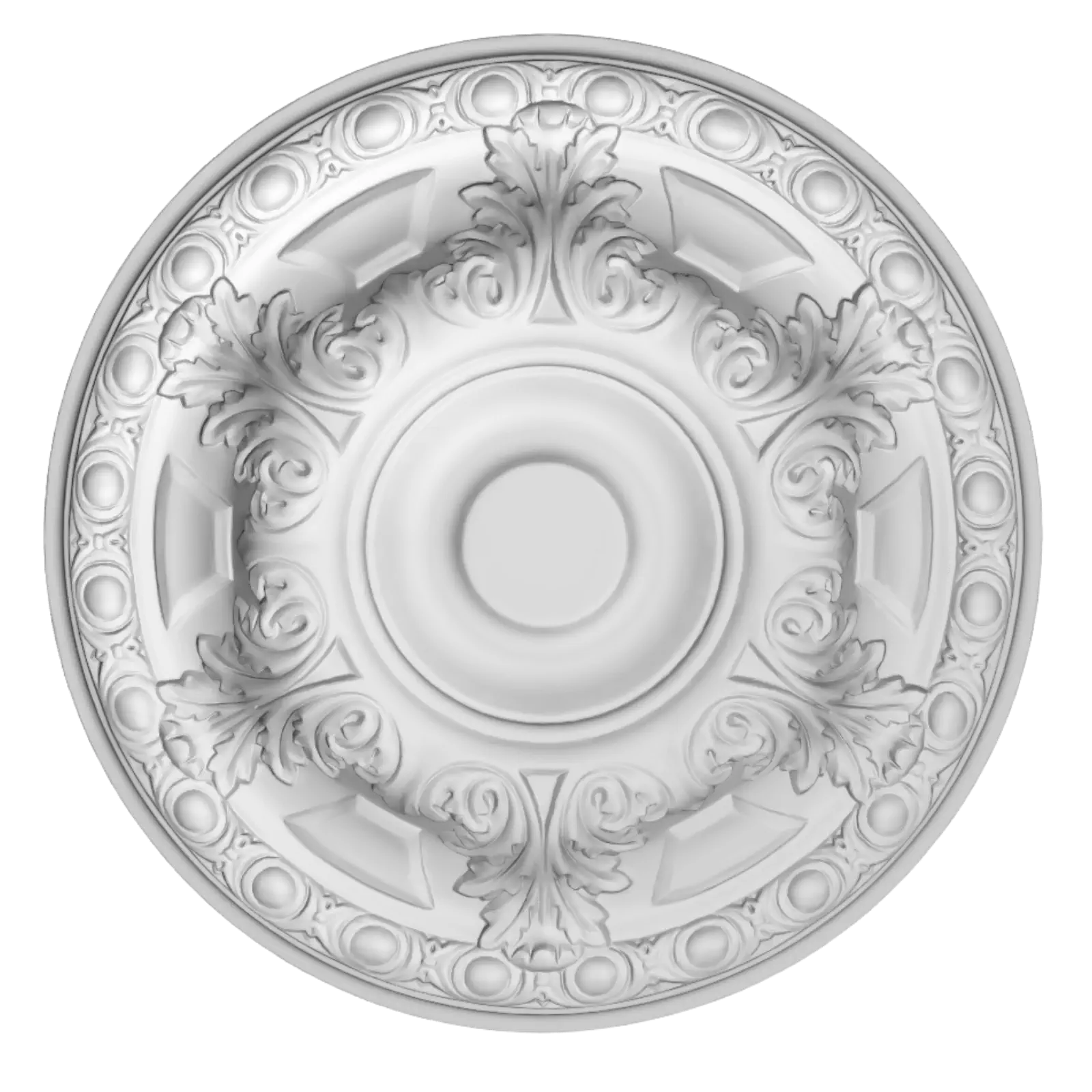 Rozete decorative - Rozeta decorativa tavan din poliuretan, diametru 49.5 cm - R109
