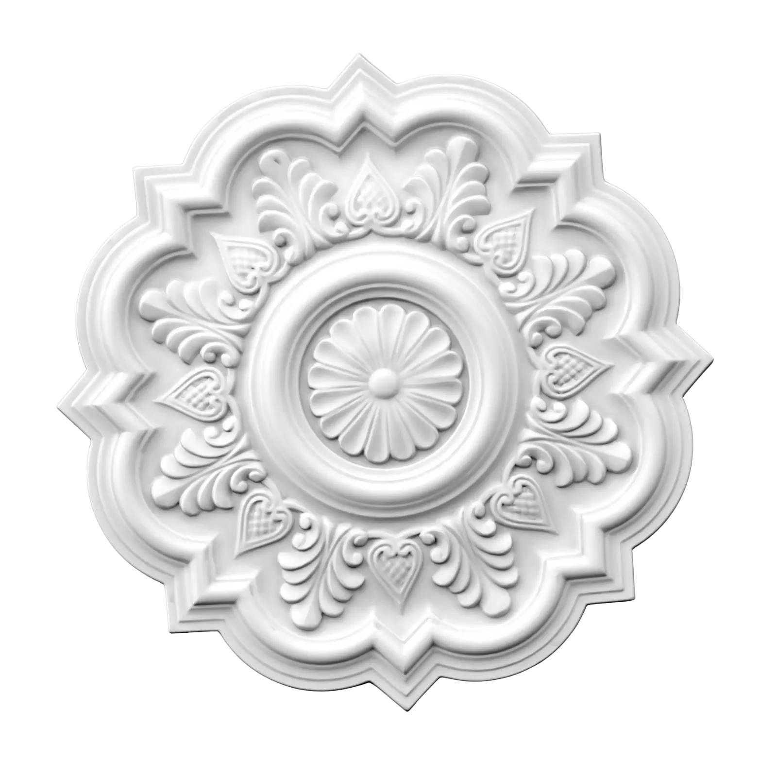 Rozete decorative - Rozeta decorativa tavan din poliuretan, diametru 52.5 cm - R145