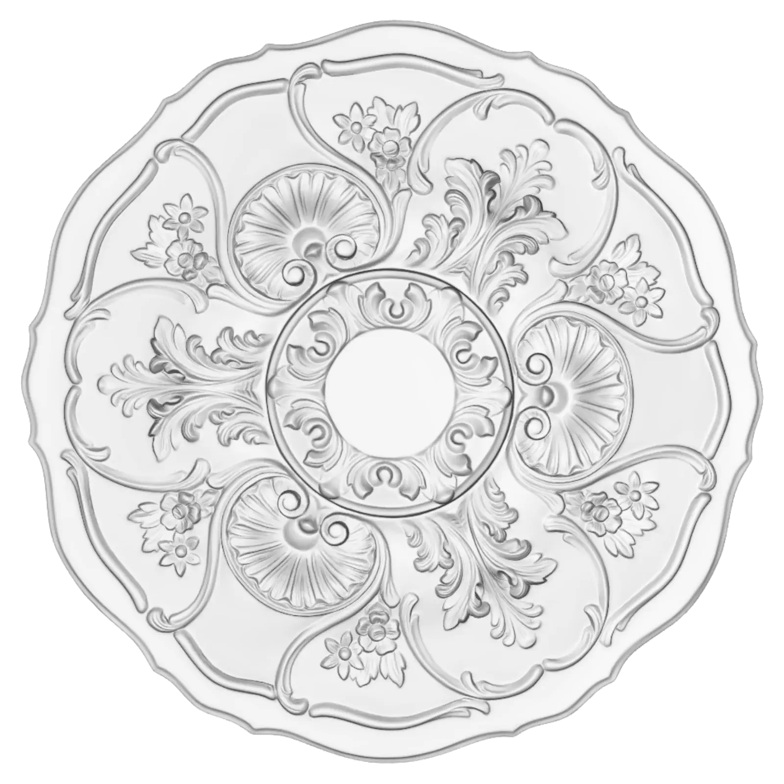 Rozete decorative - Rozeta decorativa tavan din poliuretan, diametru 60 cm - R123