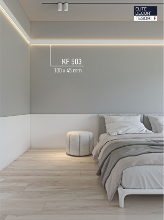 Scafa luminoasa - brau din poliuretan,Tesori F, KF503, 10cmx4.5cmx200cm [3]