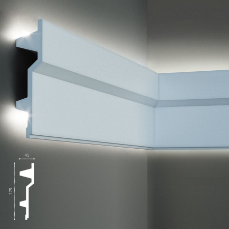 Scafa luminoasa - brau din poliuretan,Tesori F, KF707, 17.9cmx4.5cmx200cm [6]