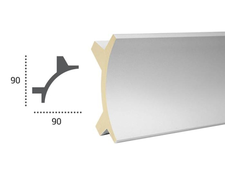 Scafa luminoasa - cornisa din poliuretan,Tesori F, KF 703, 9cmx9cmx200cm [6]
