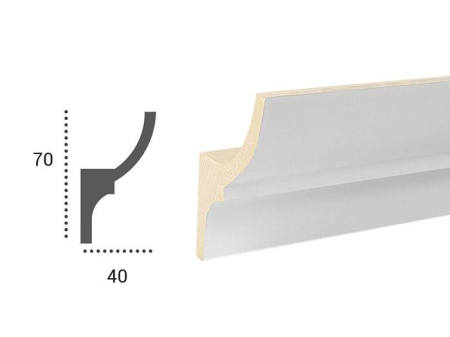 Scafa luminoasa - cornisa din poliuretan,Tesori F, KF701, 7cmx4cmx200cm [7]