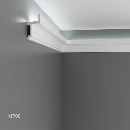Scafa luminoasa - cornisa din poliuretan,Tesori F, KF705, 11.1cmx6cmx200cm [4]