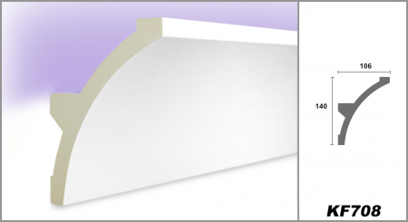 Scafa luminoasa - cornisa din poliuretan,Tesori F, KF708, 14cmx10.6cmx200cm [2]