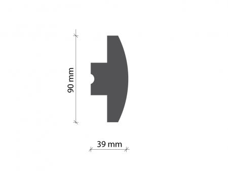 Scafa luminoasa - Tesori D, KD505, 9cm x3.9cm x115cm [1]