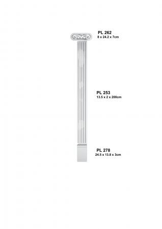 Pilastrii si coloane - Set 5-set  complet pilastru PL 253
