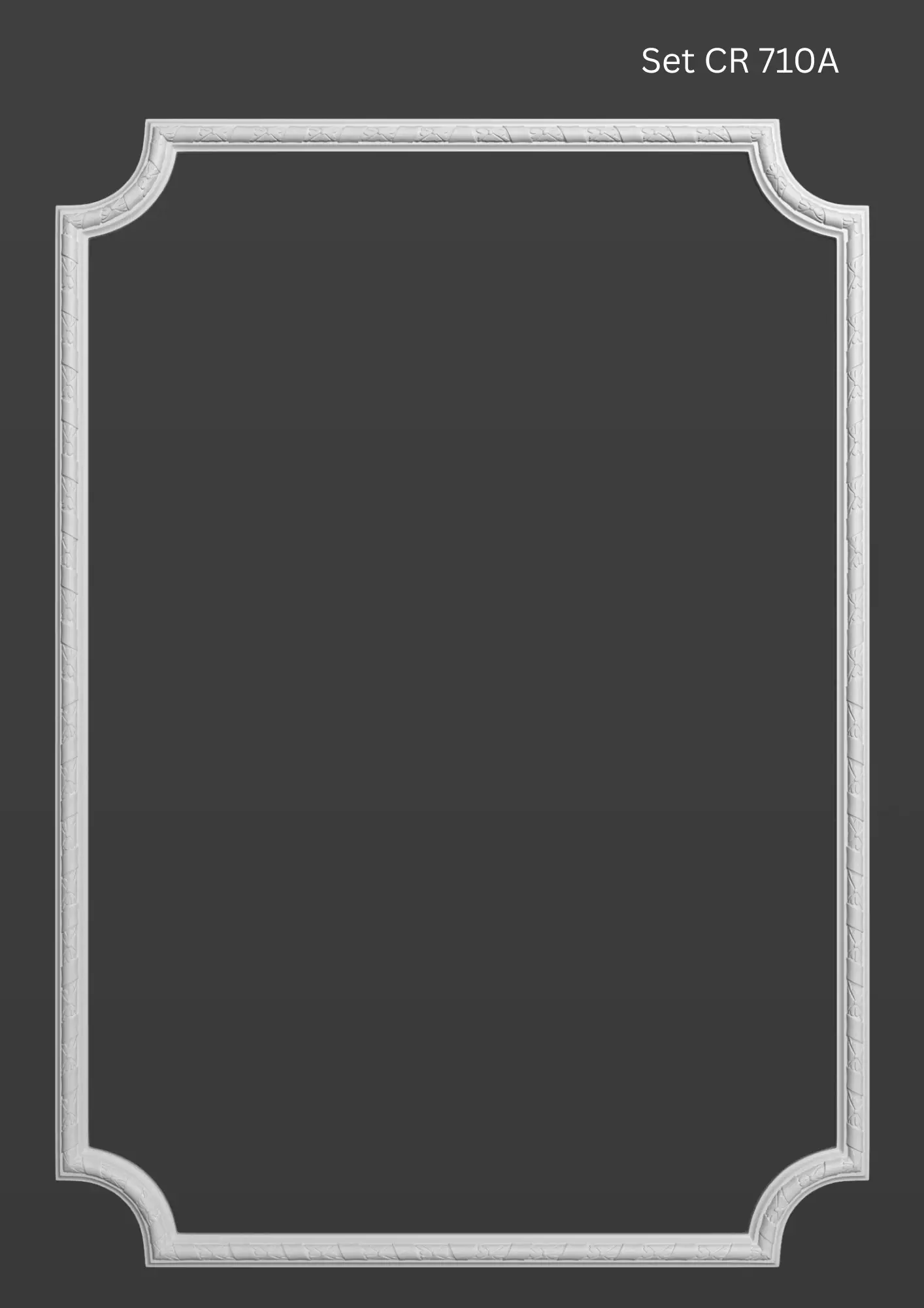 Chenare decorative perete – seturi (kituri) - Set chenar decorativ perete poliuretan premium - model CR710A
