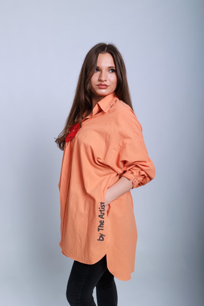 Camasa Drifted Cotton Soft Orange [2]