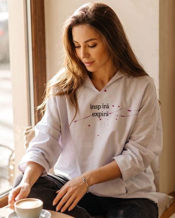 Bluza Inspira, Expira Light Gray [3]