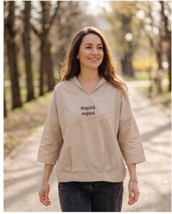 Bluza Inspira, Expira Nude [2]