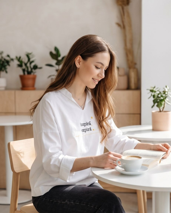 Bluza Inspira, Expira White [2]