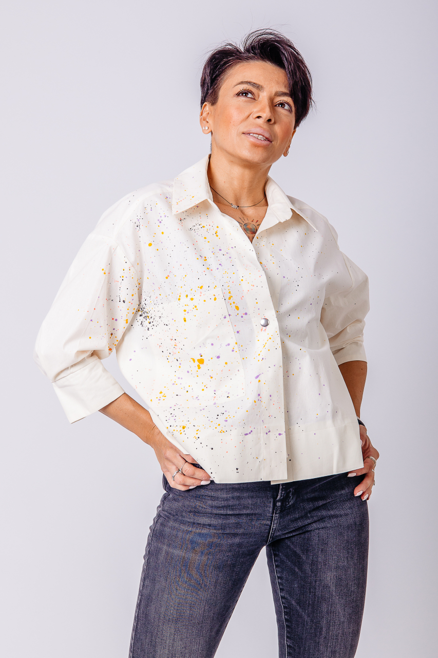 Camasa Colorfull Off White [2]