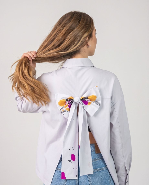 Camasa Flor Soft Gray [2]