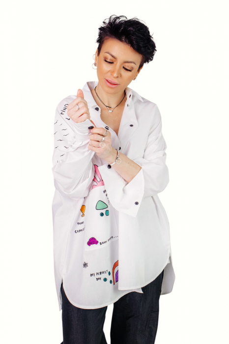 Camasa Love&Joy White [2]