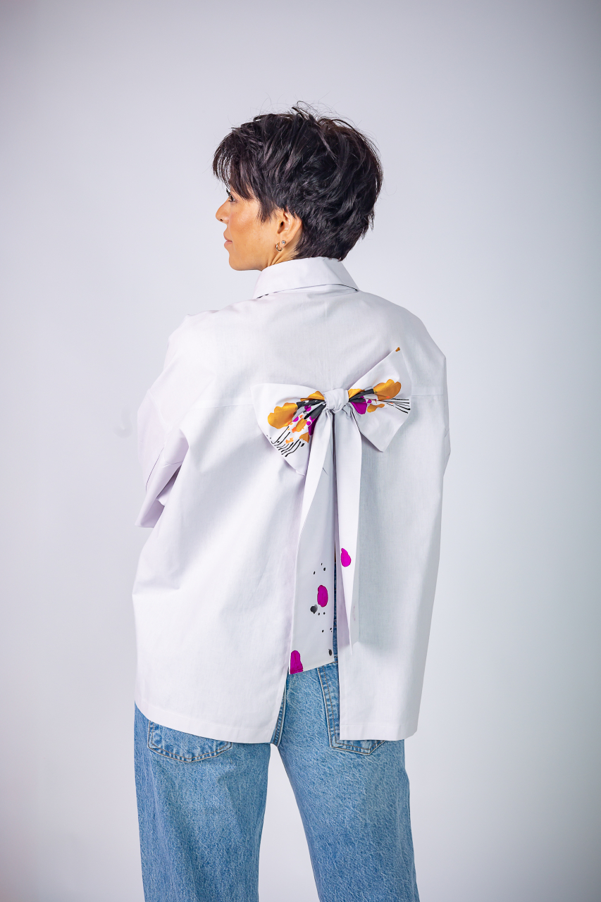 Camasa Flor Soft Gray [2]