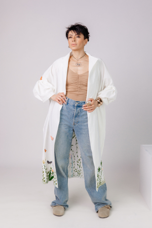 Rochii si Caftane - All Living Nature White