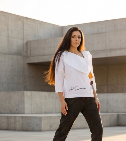 Bluze - Bluza Arra White