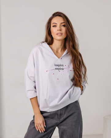 Bluze - Bluza Inspira, Expira Light Gray