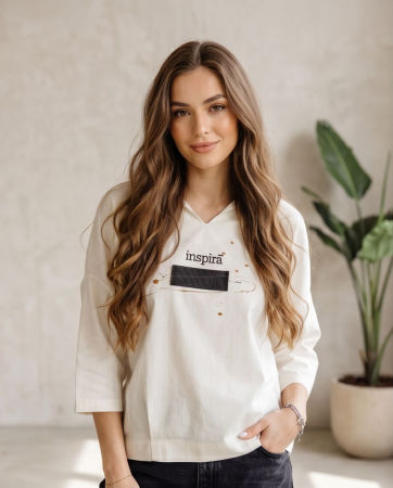 Bluze - Bluza Inspira Off White