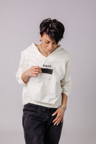 Bluze - Bluza Inspira Off White