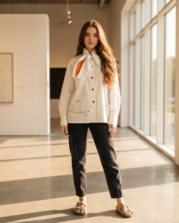 Camasi - Camasa Flor Off White