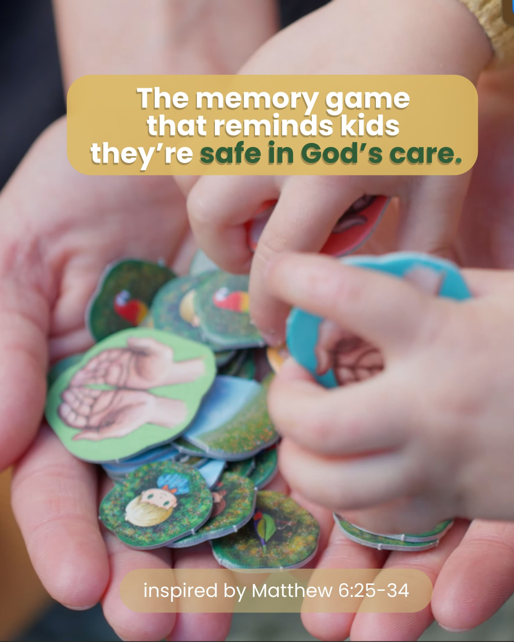 In His Hands | Christian Memory Game for Kids (Matthew 6) [2]