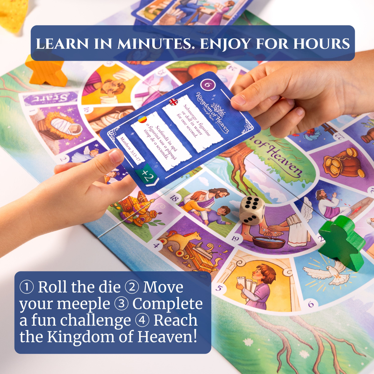 Kingdom of Heaven Christian board game about the life of Jesus for kids ages 3+ [4]