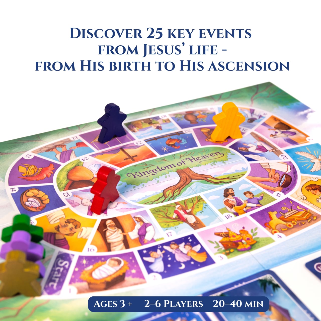 Kingdom of Heaven Christian board game about the life of Jesus for kids ages 3+ [2]