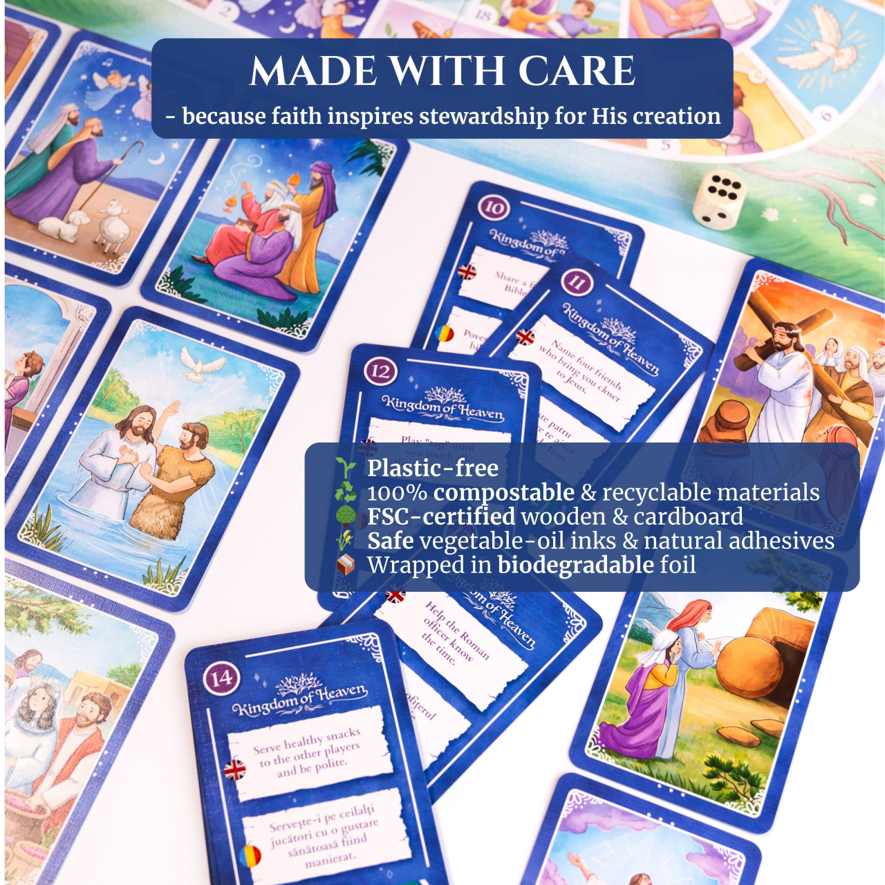 Kingdom of Heaven Christian board game about the life of Jesus for kids ages 3+ [6]