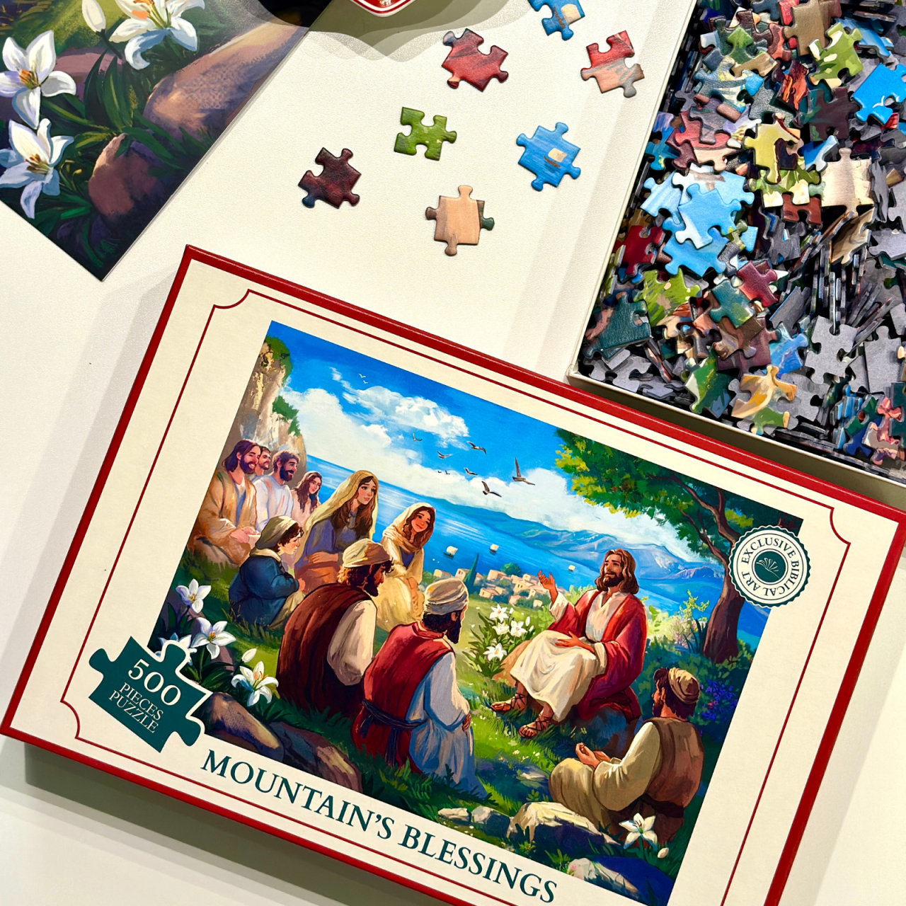 Puzzle Mountain’s Blessings - Iisus pe Muntele Măslinilor [2]