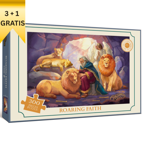 Puzzles - Puzzle ROARING FAITH - Daniel în groapa cu lei
