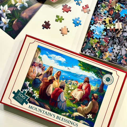 Puzzle Mountain’s Blessings - Iisus pe Muntele Măslinilor [1]