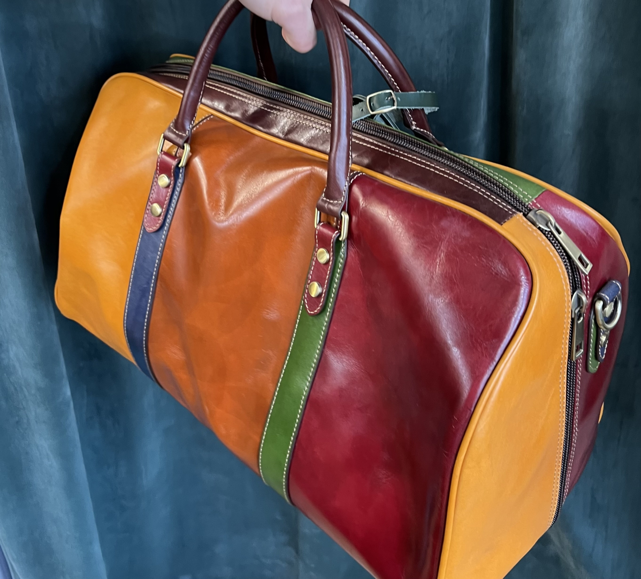 Geantă de călătorie din piele Made in Italy [2]