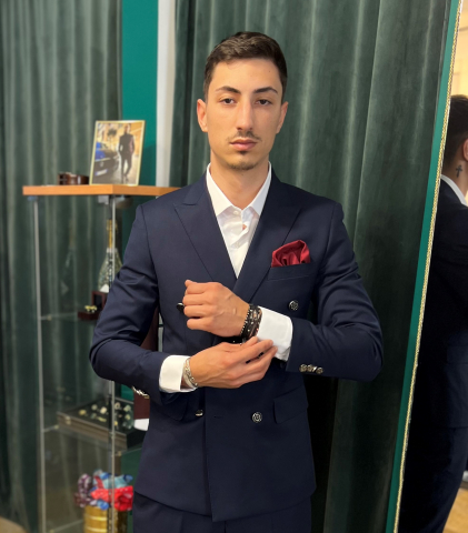 Pachet Blue Navy la doua randuri de nasturi [1]