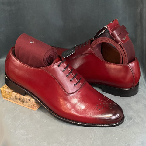 Pantofi din piele de vițel, fabricați manual de Marian Nedelcu ⭐⭐⭐⭐⭐