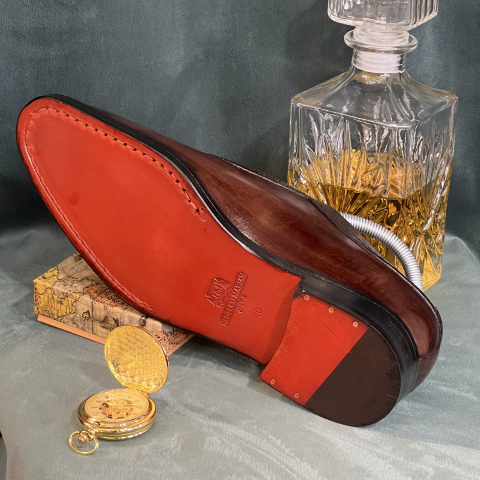 Pantofi din piele de vitel si crocodil fabricati manual de Marian Nedelcu [1]