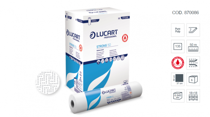 Cearceaf medicinal hartie rola Lucart Strong 50 m [2]