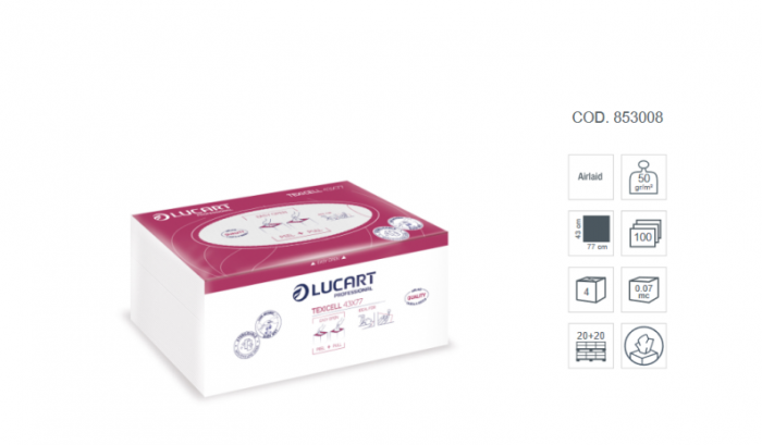 Lavete multifunctionale din airlaid, Lucart , 100/pachet [2]