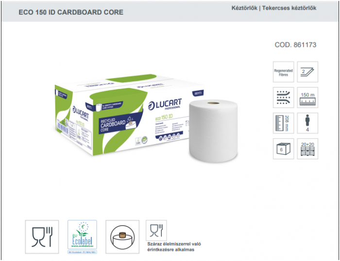 Prosoape hartie Lucart – Eco ID 150 pentru dispensere Lucart cu autocut [2]