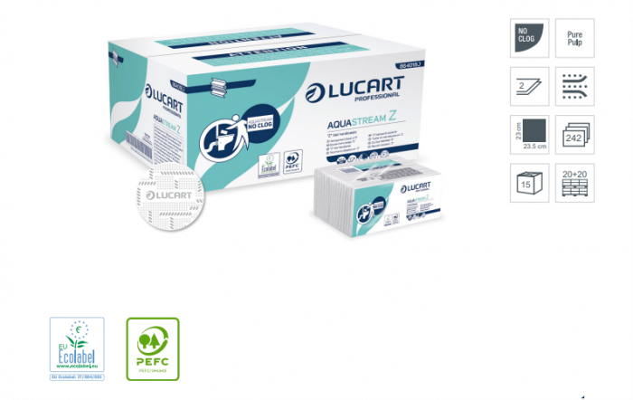 Prosoape pliate tip Z Lucart Aquastream dizolve [2]